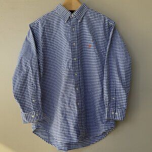 Polo Ralph Lauren- Collared Button Down Shirts - Blue Squares - 17 1/2 33/35